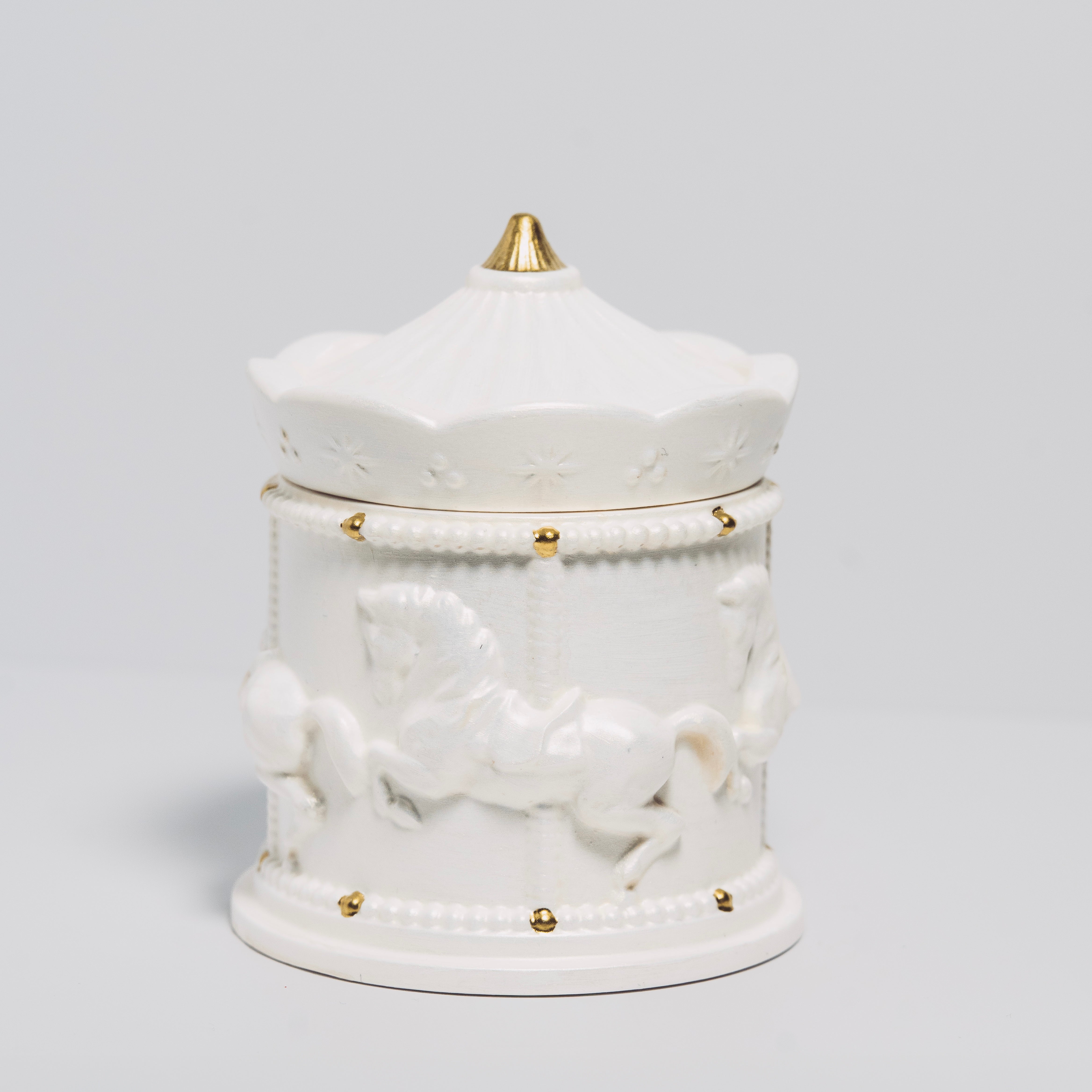 Holiday Carousel Candle – Minimalist Edition
