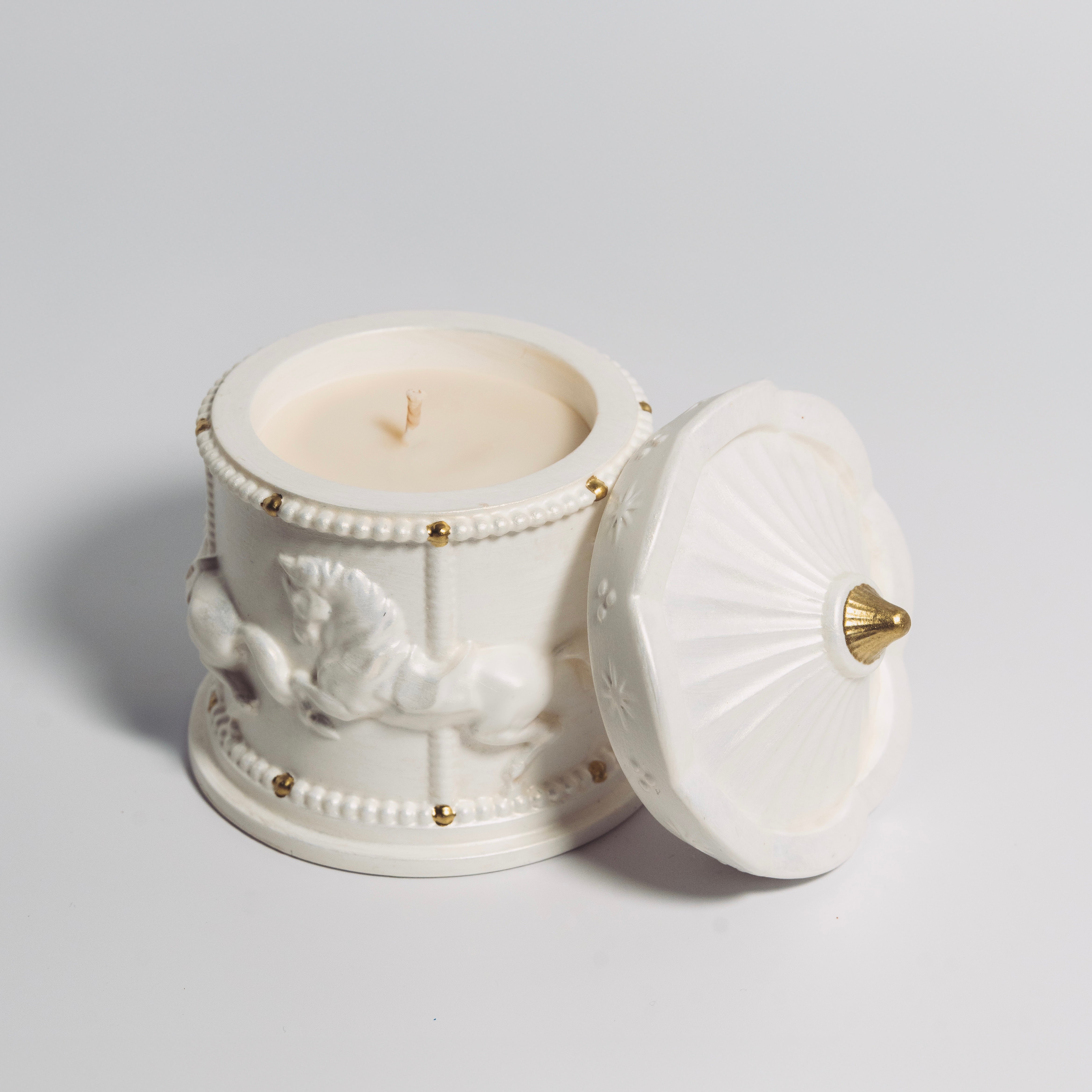 Holiday Carousel Candle – Minimalist Edition